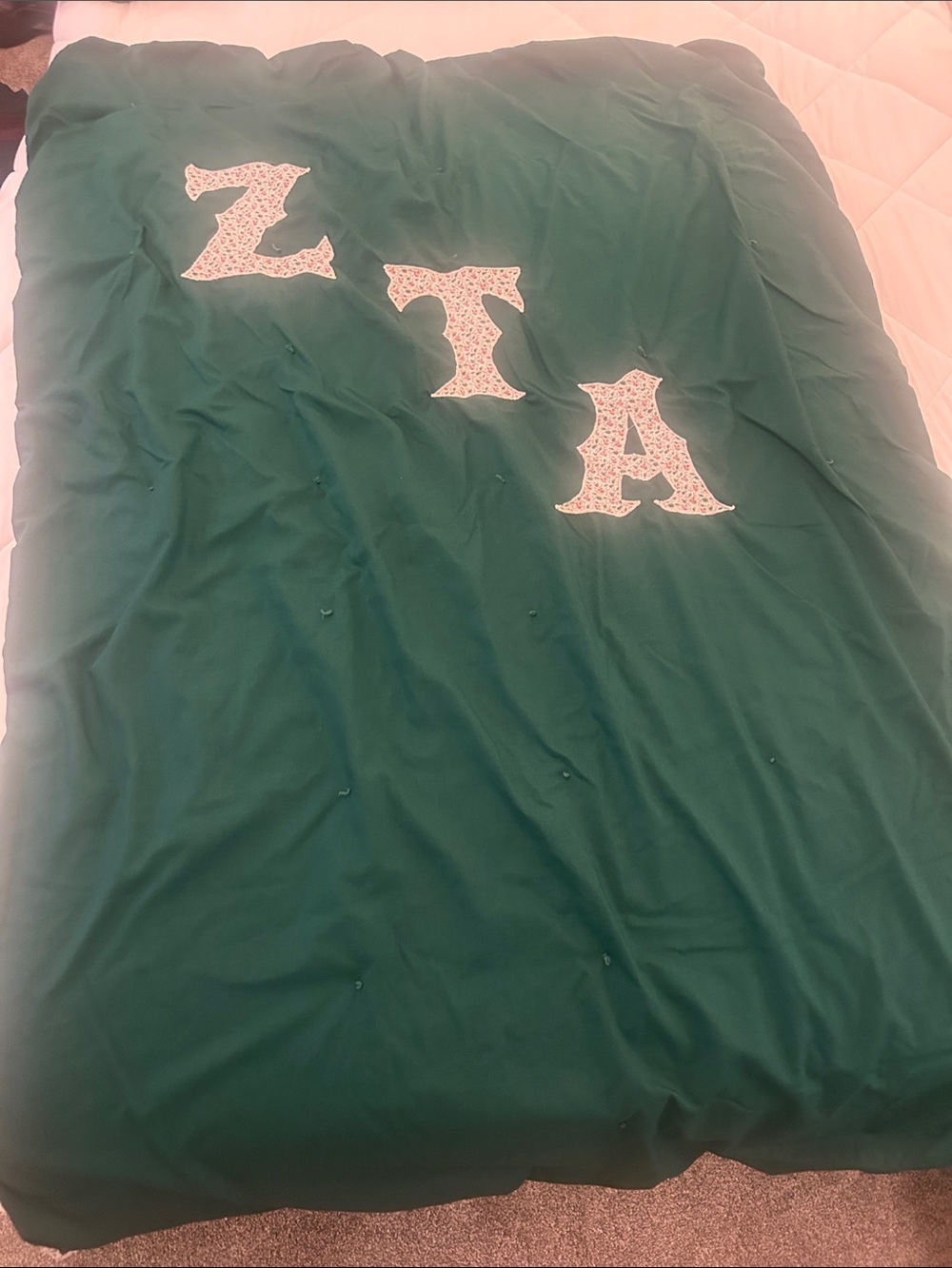 ZETA ZTA throw 38x57 vintage collegiate